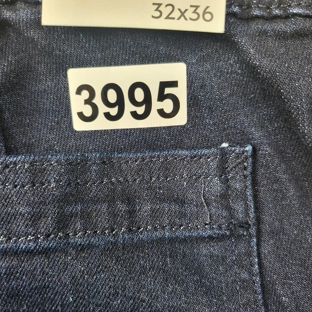 Banana‎ Republic Jeans Mens 32x36 Blue Slim Straight Denim Cargo Pants Workwear